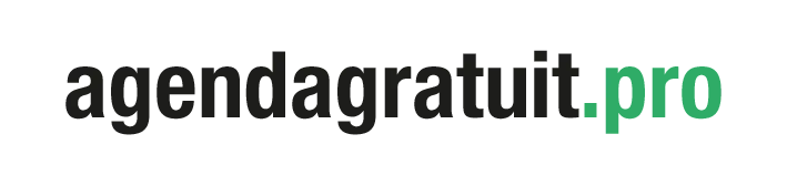 Agenda Gratuit Logo Black